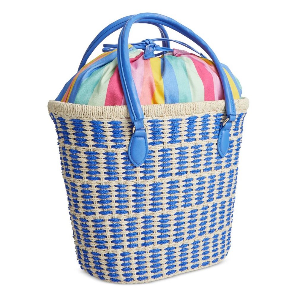 On 34th Isabellaa Straw Tote Bag - Picture 2 of 7